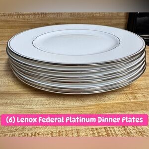 Lenox Federal Platinum Dinnerware Lot